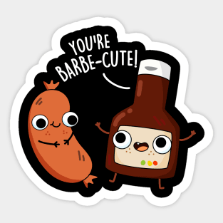 Barbe-cute Cute Funny Barbeque Pun Sticker